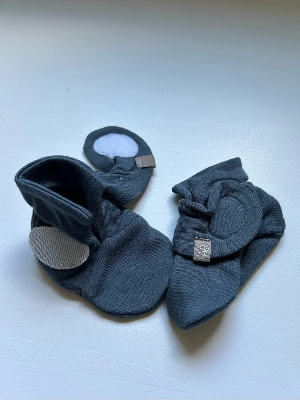 Soft Infant Booties in Charcoal Gray - Kids Shoes Slippers